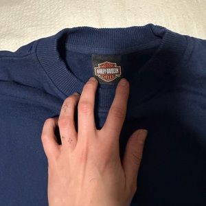 BLANK DARK BLUE/NAVY XL HARLEY DAVIDSON CREWNECK.